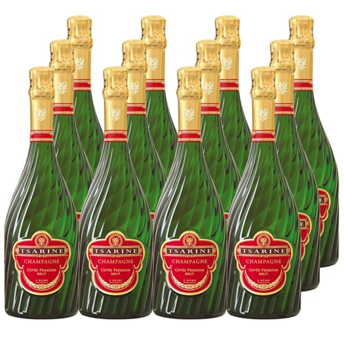 Tsarine Cuvee Premium Brut Champagne Crate of 12 Champagne